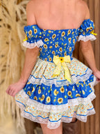 Vestido junino - Mavi Azul